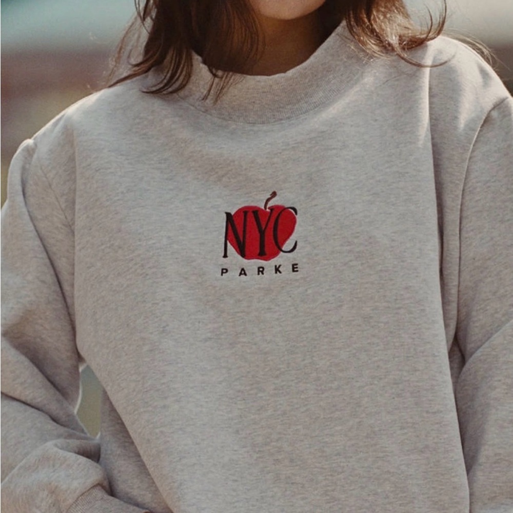 Parke NYC Apple Mock neck sweatshirt